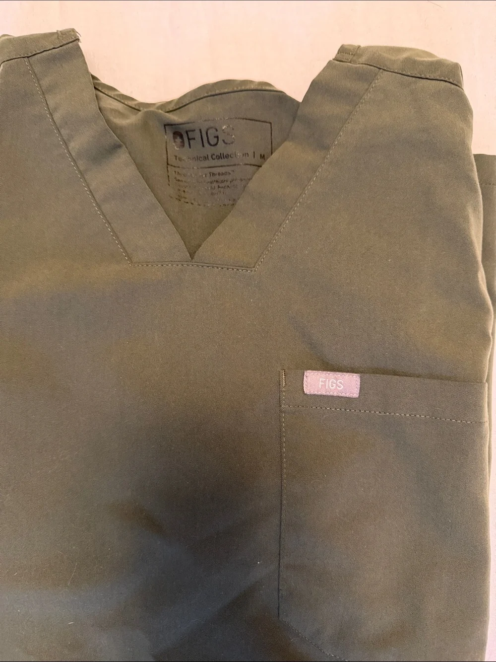 Figs Mens Olive Green Scrub Set